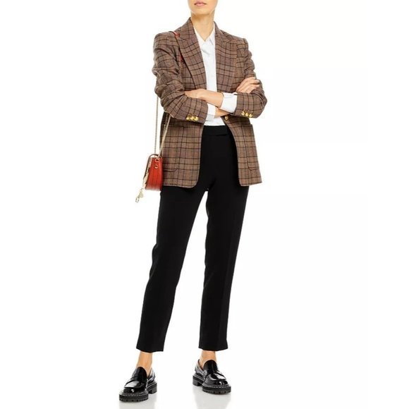 THEORY Ibbey Admiral Crepe Straight Pants in Black - Size 4 - Picture 4 of 4